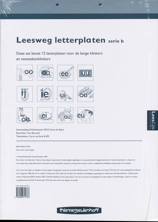 Leeslijn versie 2 Leesweg Letterplaten serie B