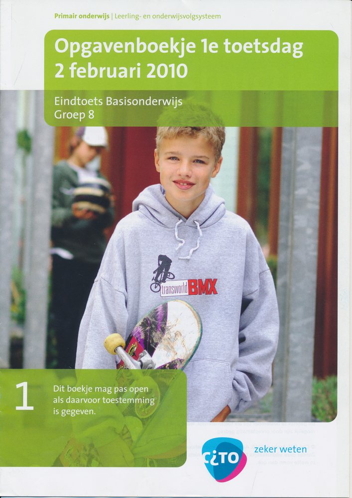 Eindcito groep 8 (2010) 1e toetsdag taal en rekenen