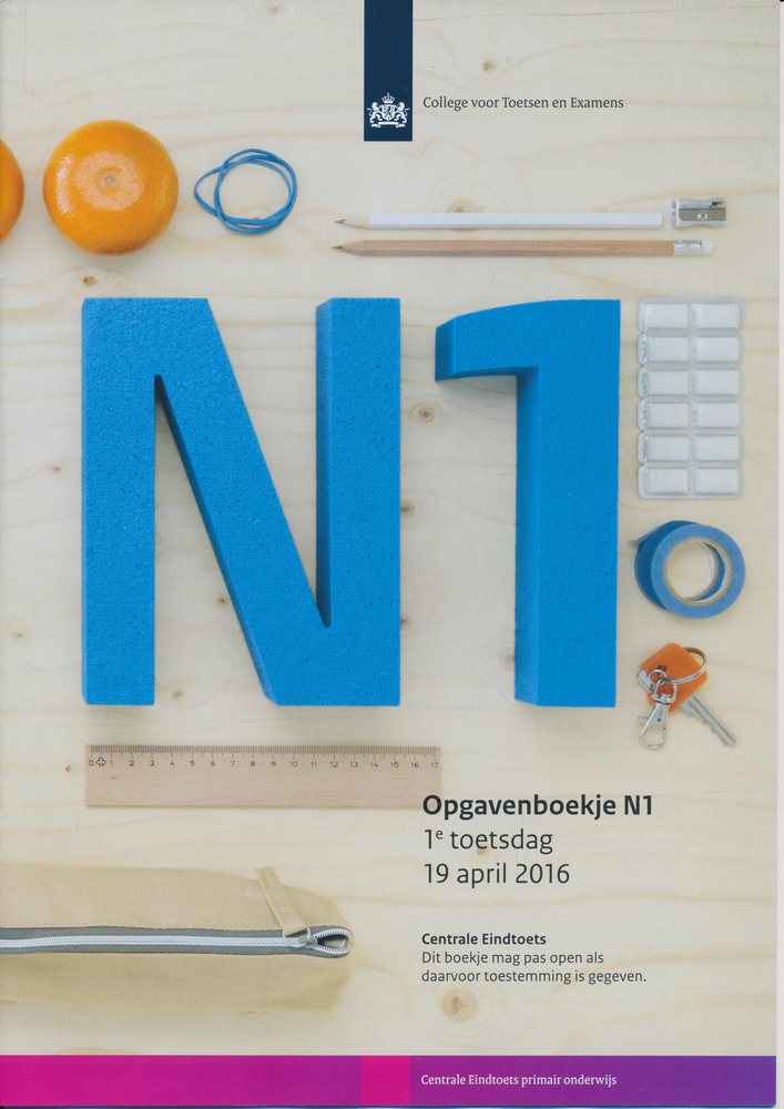 Centrale Eindtoets opgavenboekje N1 2016