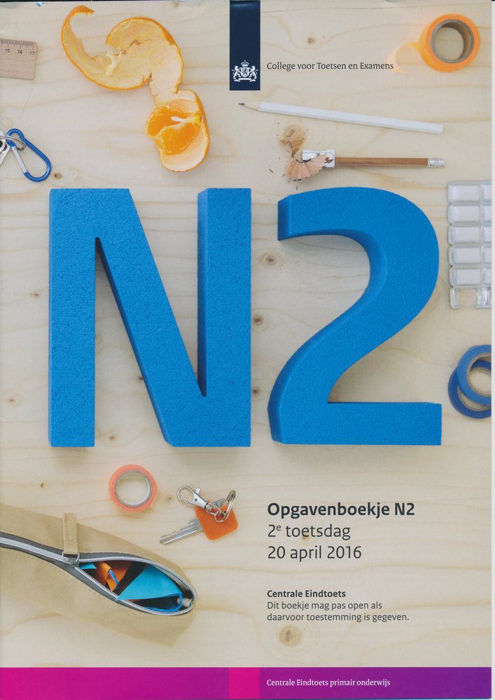 Centrale Eindtoets opgavenboekje N2 2016