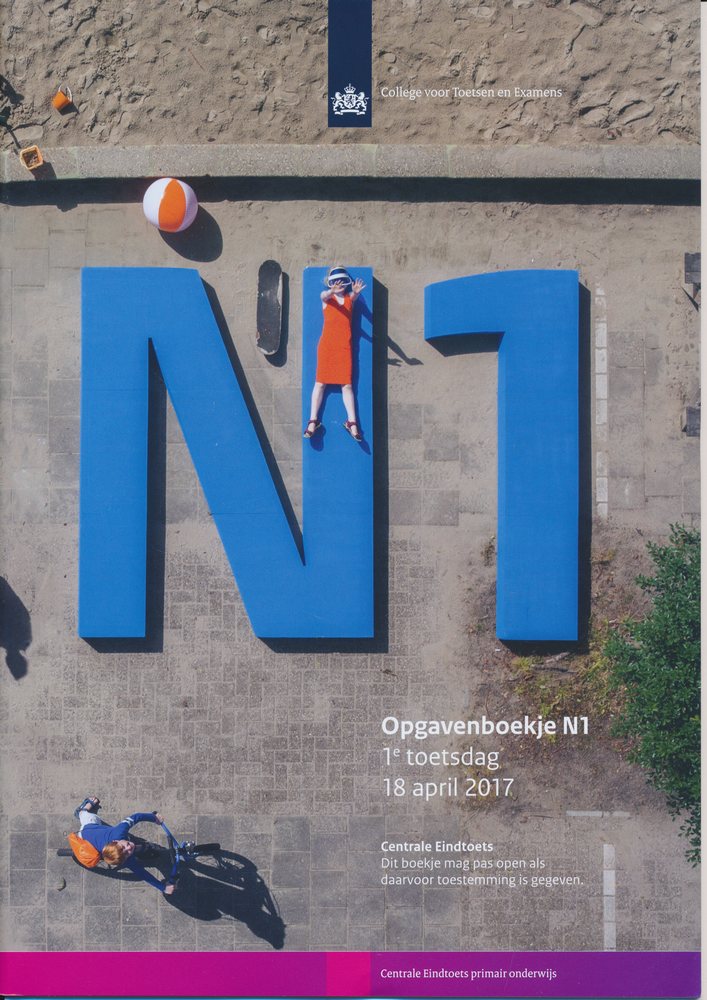 Centrale Eindtoets opgavenboekje N1 2017