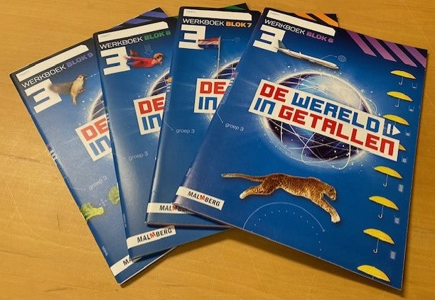 De wereld in Getallen versie 5 set Werkboeken Blok 6 t/m 9 groep 3