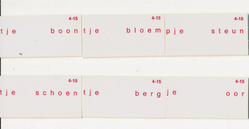 Taaldomino Woord verkleinen (4-15)