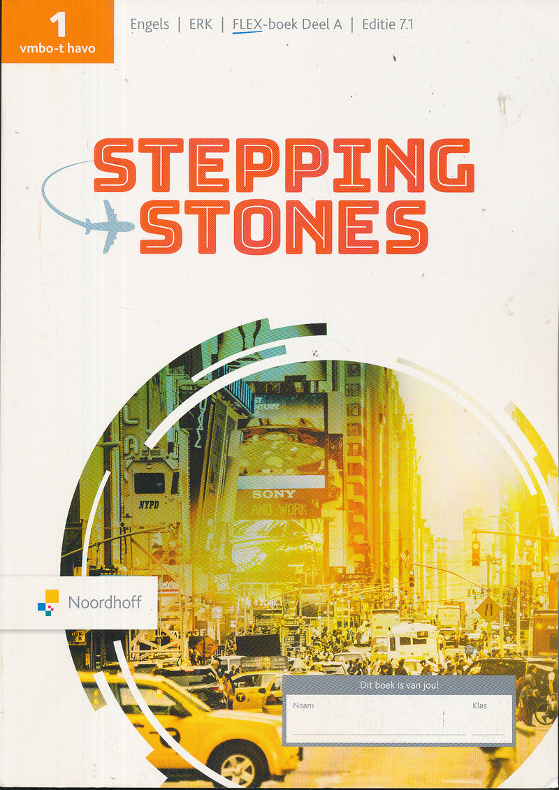 Stepping Stones 7e editie FLEX boek Deel 1 A VMBO-T/HAVO 9789001016630
