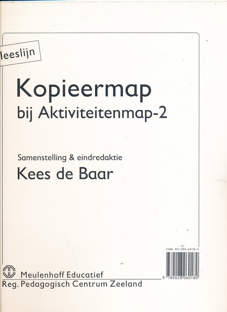Leeslijn versie 1 Kopieermap bij Aktiviteitenmap 2
