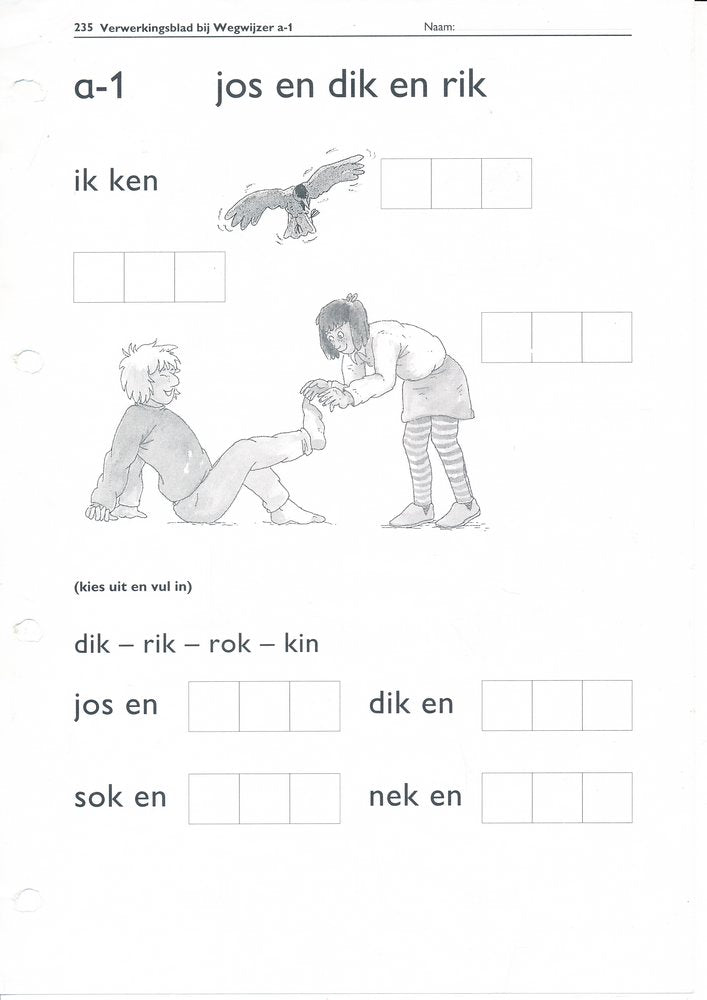 Leeslijn versie 1 Set verwerkingsbladen Spoorzoekers L7
