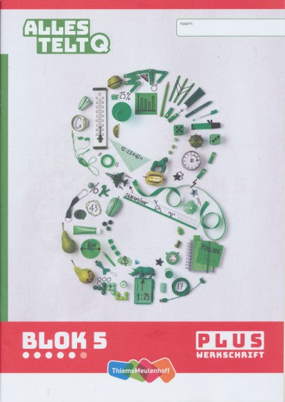 Alles telt Q Plus werkschrift blok 5 groep 8 (per stuk)