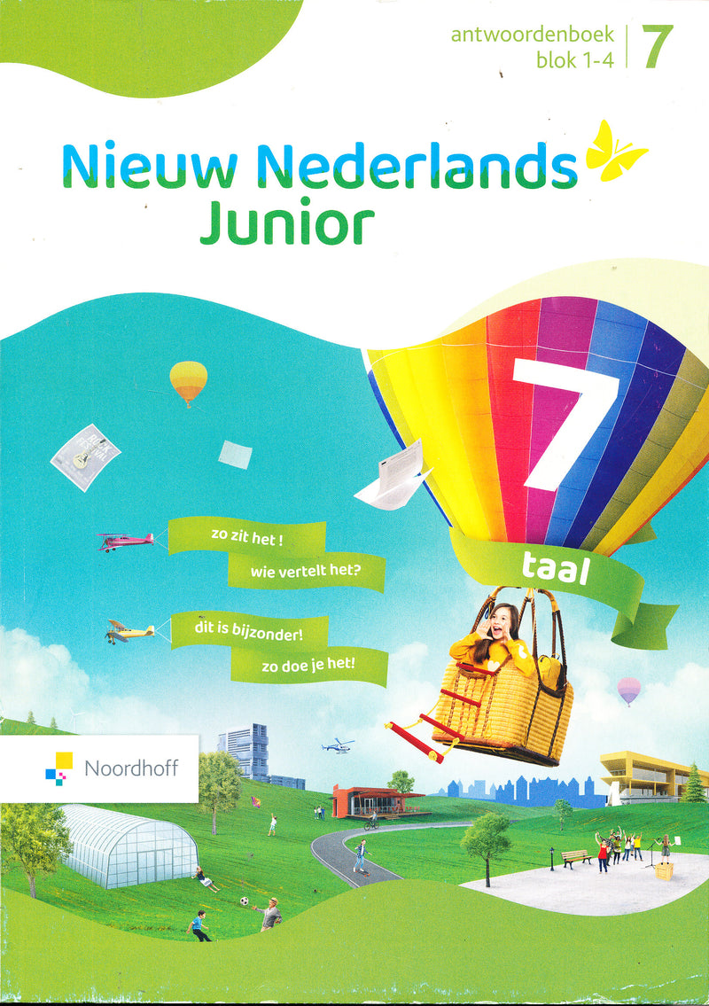 Nieuw Nederlands Junior Taal Antwoordenboek blok 1-4 groep 7