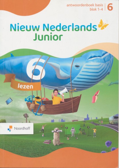 Nieuw Nederlands Junior Lezen Basis Antwoordenboek blok 1-4 groep 6