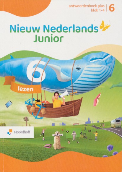 Nieuw Nederlands Junior Lezen Plus Antwoordenboek blok 1-4 groep 6