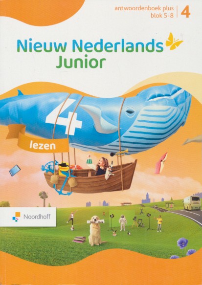 Nieuw Nederlands Junior Lezen Plus Antwoordenboek blok 5-8 groep 4