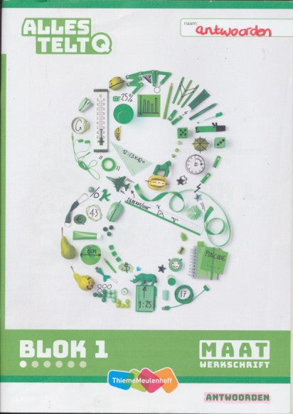 Alles Telt Q Antwoorden Werkschrift Maat blok 1 groep 8