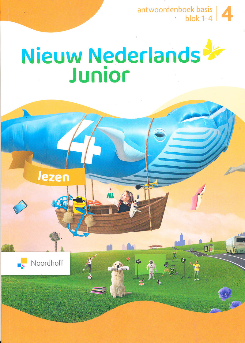 Nieuw Nederlands Junior Lezen Basis Antwoordenboek blok 1-4 groep 4