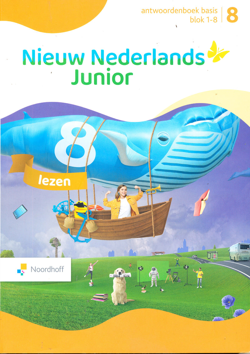 Nieuw Nederlands Junior Lezen Antwoordenboek Basis blok 1-8 groep 8