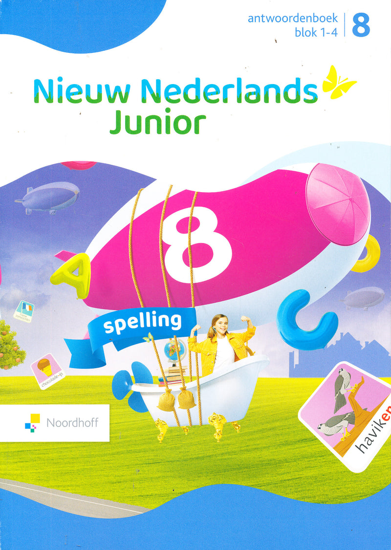 Nieuw Nederlands Junior Spelling Antwoordenboek blok 1-4 groep 8