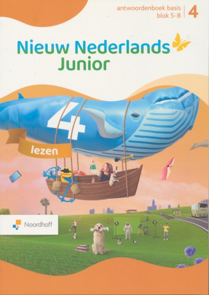 Nieuw Nederlands Junior Lezen Antwoordenboek Basis blok 5-8 groep 4