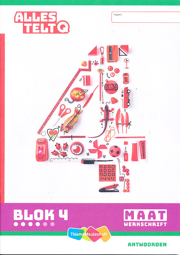 Alles Telt Q Antwoorden Werkschrift Maat blok 4 groep 4