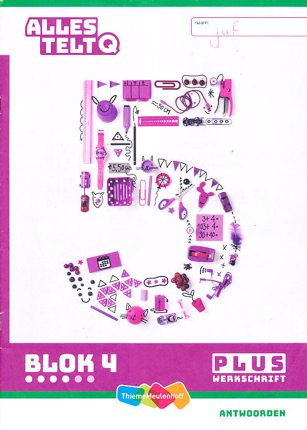Alles Telt Q Antwoorden Werkschrift Plus blok 4 groep 5