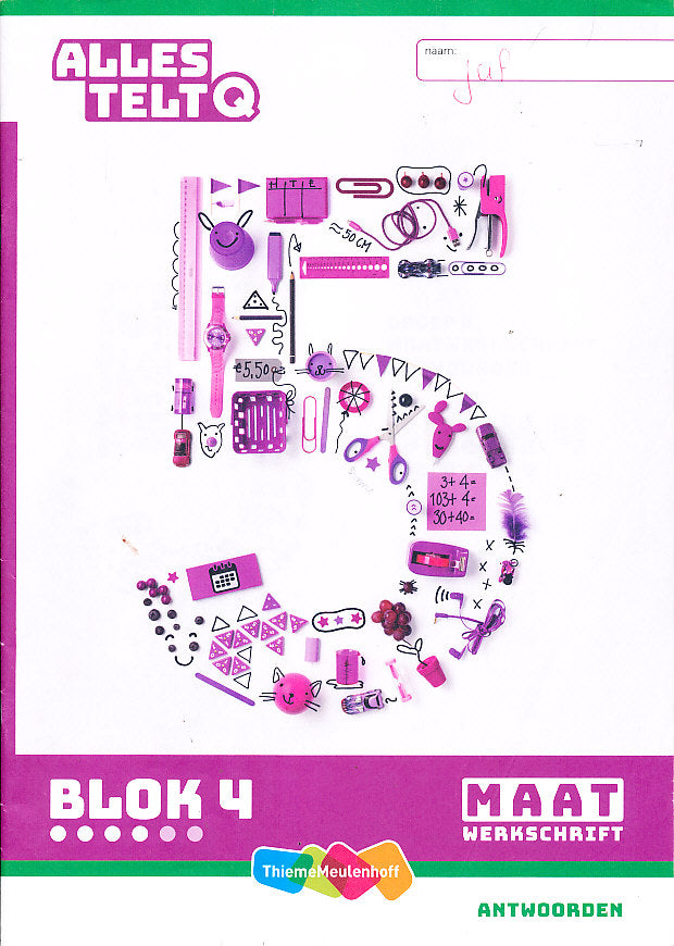 Alles Telt Q Antwoorden Werkschrift Maat blok 4 groep 5