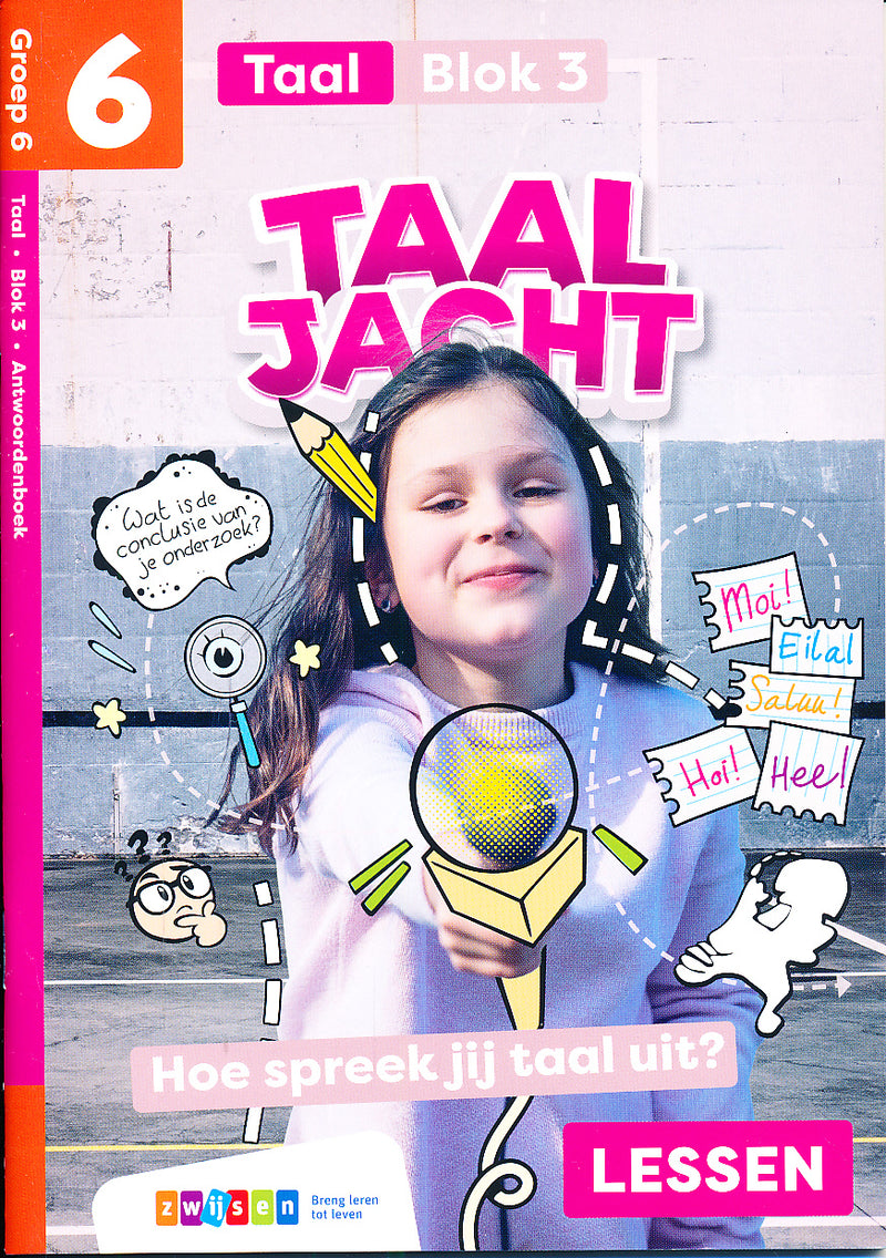 Taaljacht Antwoordenboek Taal groep 6 blok 3