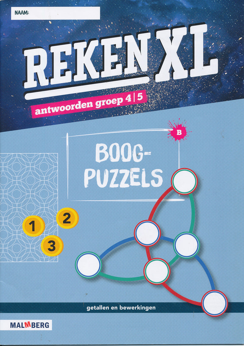 RekenXL Antwoordenboek Boogpuzzels B groep 4/5