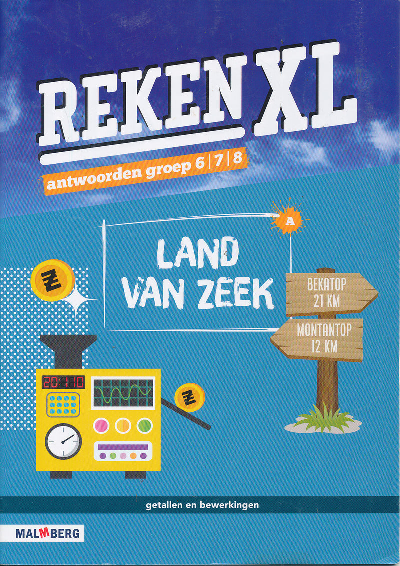 RekenXL Antwoordenboek Land van Zeek groep 6/7/8
