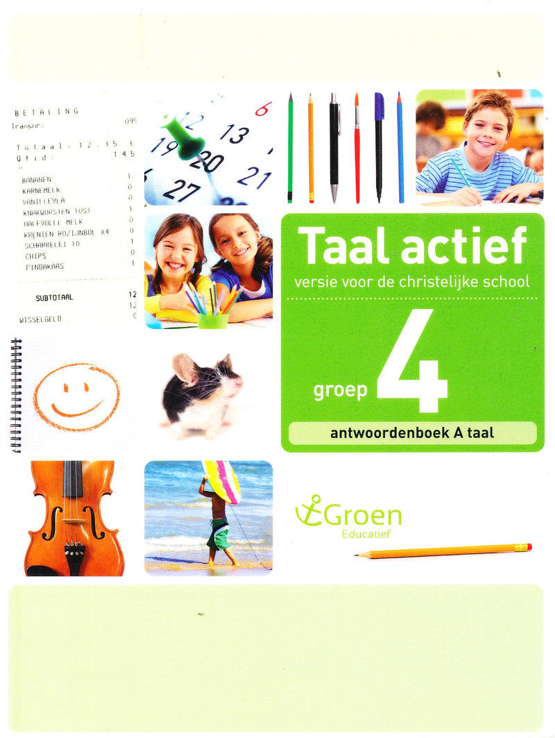 Taal Actief christelijke versie antwoordenboek Taal 4A