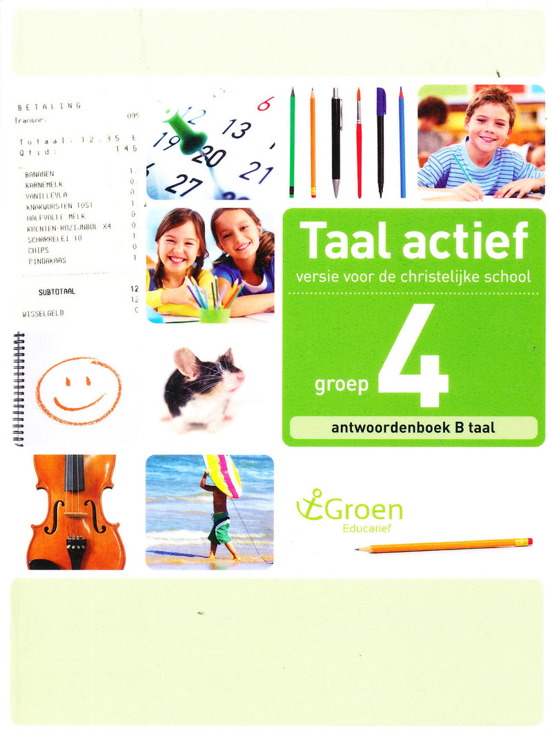 Taal Actief christelijke versie antwoordenboek Taal 4B