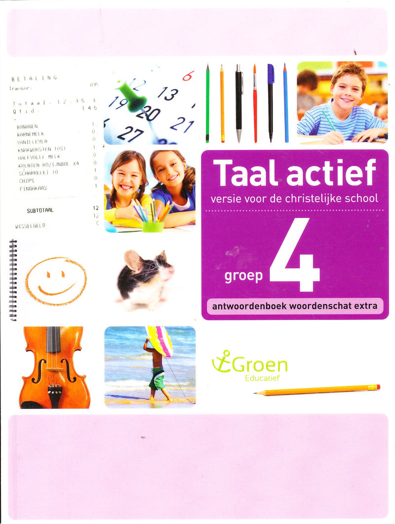 Taal Actief christelijke versie antwoordenboek Woordenschat 4