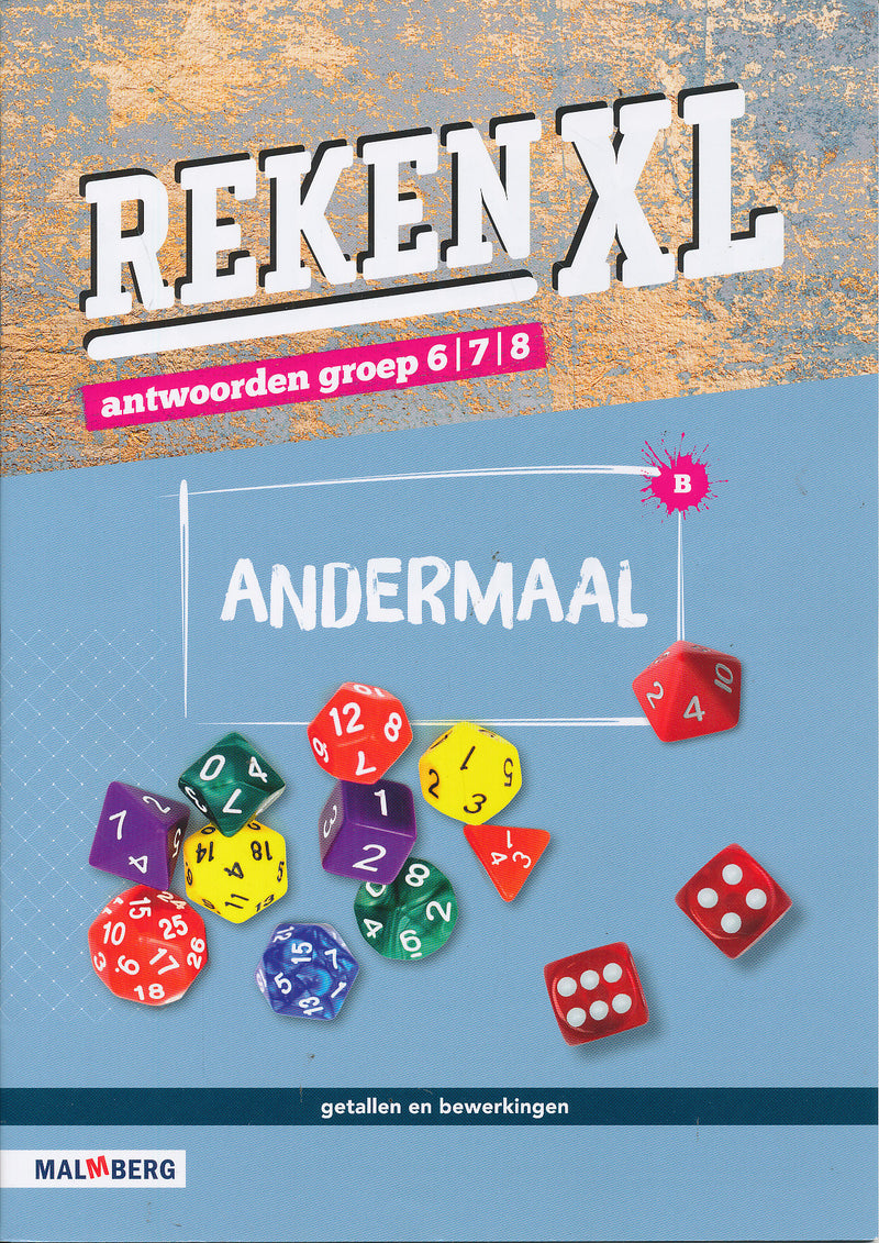 RekenXL Antwoordenboek Andermaal groep 6/7/8