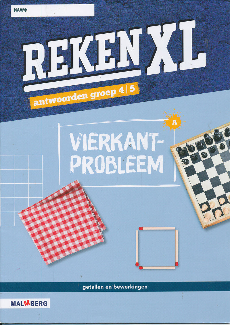 RekenXL Antwoordenboek Vierkant probleem groep 4/5