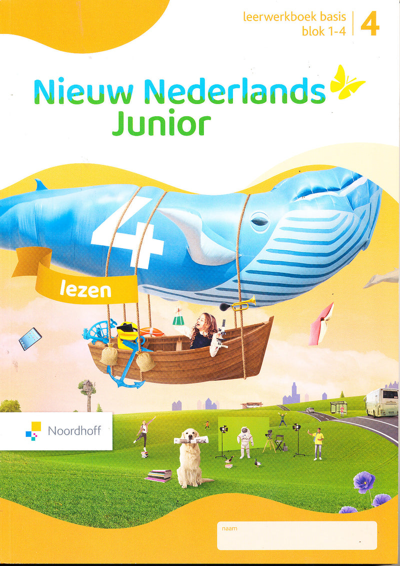 Nieuw Nederlands Junior Lezen Basis leerwerkboek blok 1-4 groep 4