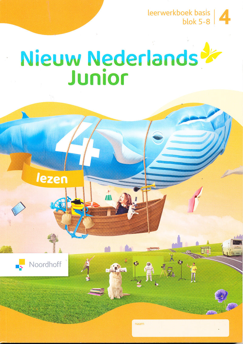 Nieuw Nederlands Junior Lezen Basis leerwerkboek blok 5-8 groep 4