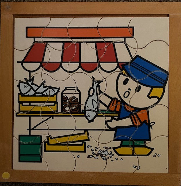Rolf Puzzel bij de visboer (25 stukjes)