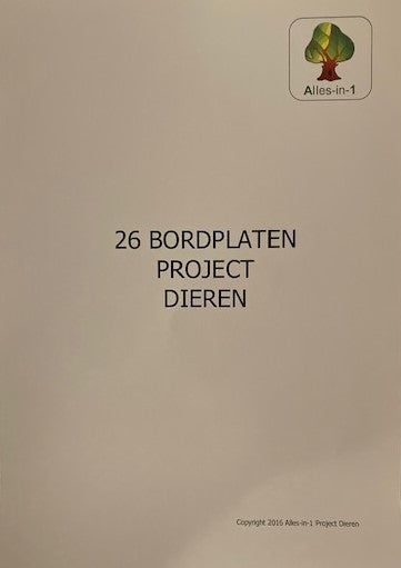 Alles-in-1 Bordplaten A3 Project Dieren (per groep)