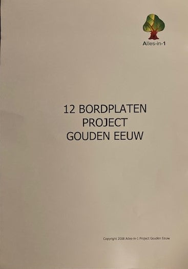 Alles-in-1 Bordplaten A3 Project Gouden eeuw (per groep)