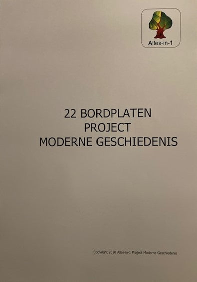 Alles-in-1 Bordplaten A3 Project Moderne Geschiedenis (per groep)