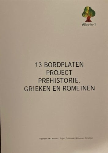 Alles-in-1 Bordplaten A3 Project Prehistorie, Grieken en Romeinen (per groep)