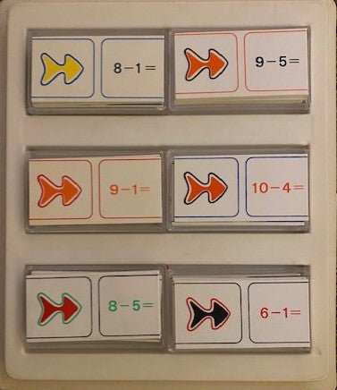 Reken domino (aftreksommen) tot 10