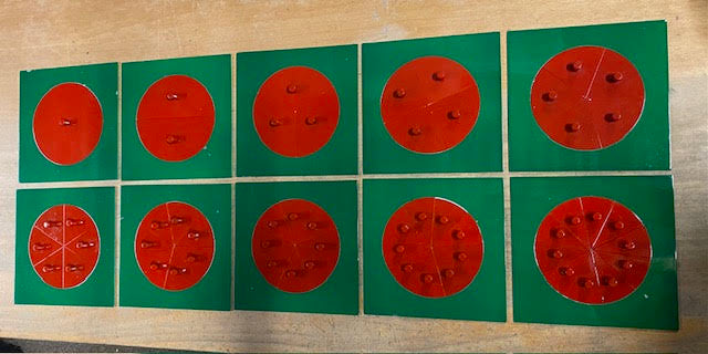 Montessori Metalen Breuken set (10-delig)