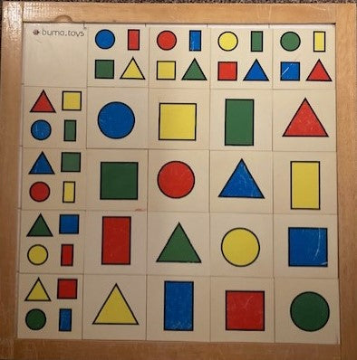 Sorteerspel met geometrische figuren