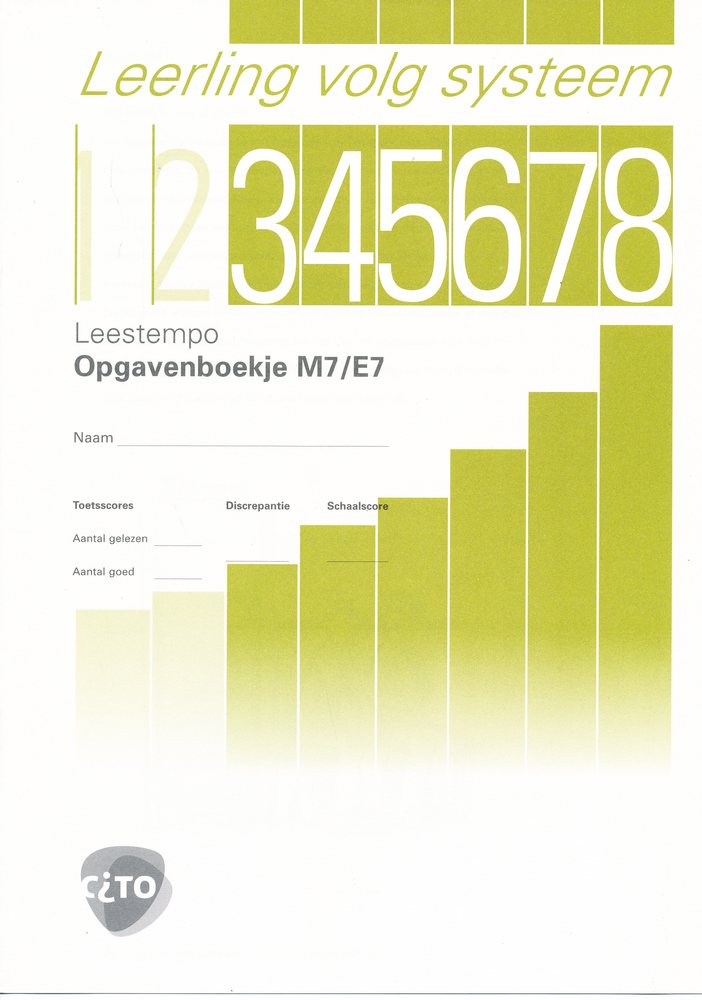 CITO/LOVS Leestempo Opgavenboekje M7/E7 (per stuk)