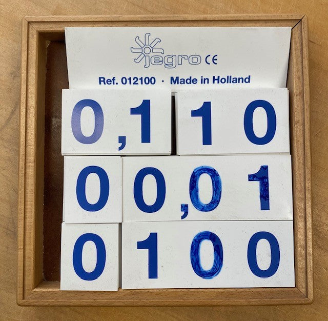 Montessori Cijferkaartjes