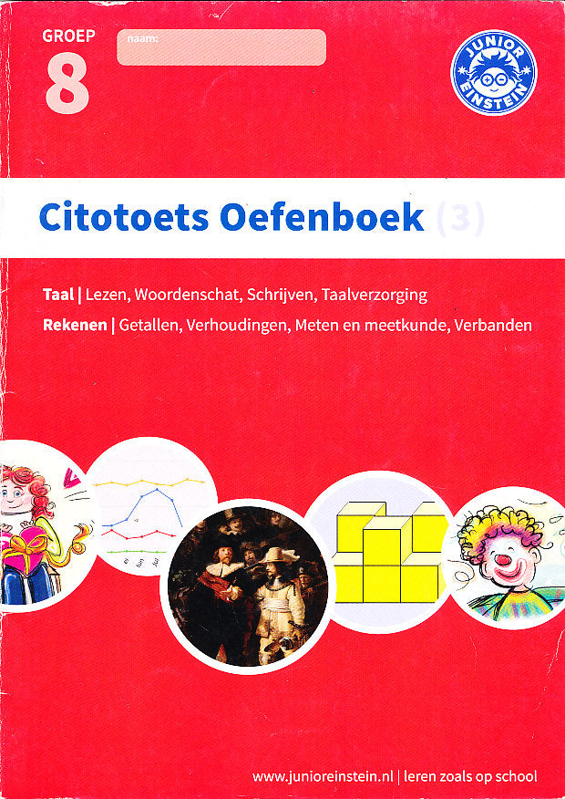 Junior Einstein Citotoets Oefenboek deel 3 groep 8