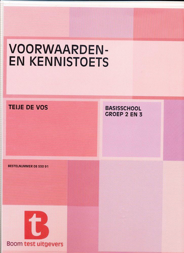 Voorwaarden en Kennistoets gr. 2 en 3