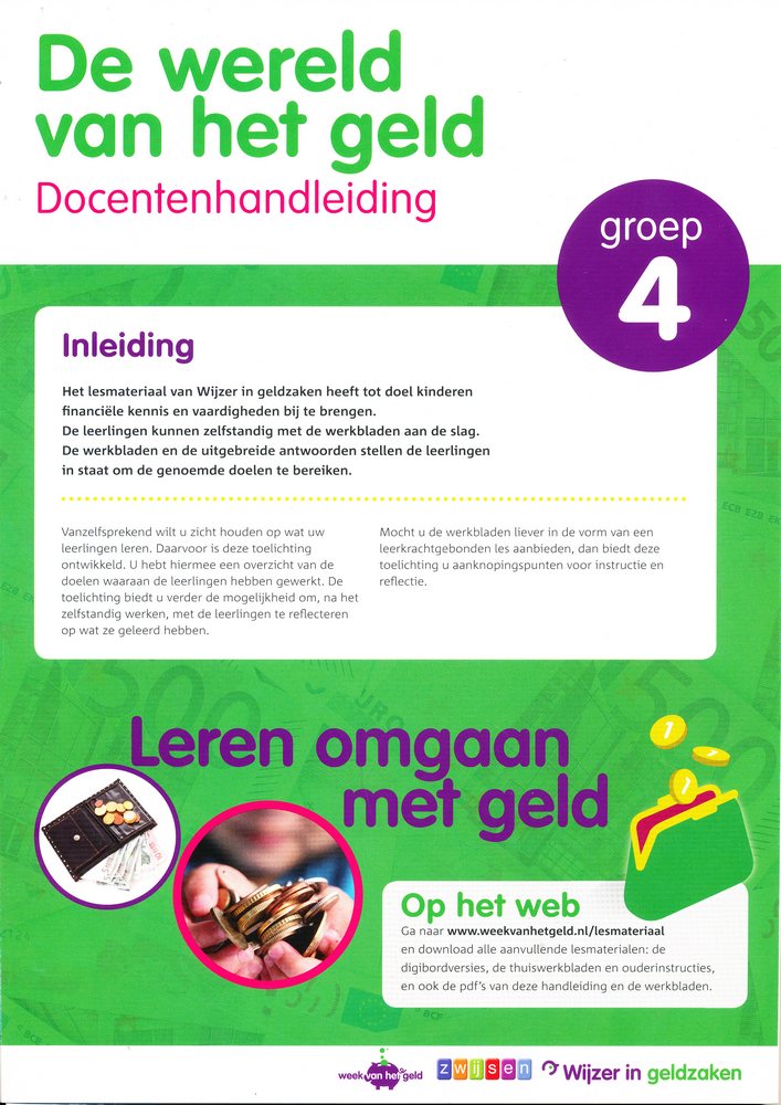 De Wereld van het Geld Docentenhandleiding Groep 4