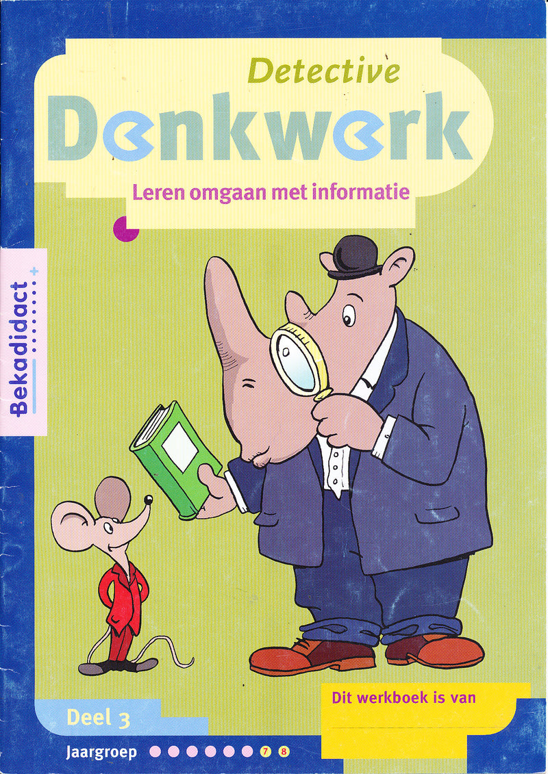 Denkwerk Detective Werkboek deel 3 groep 7-8 (per stuk)