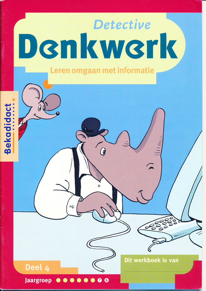 Denkwerk Detective Werkboek deel 4 groep 7-8 (per stuk)