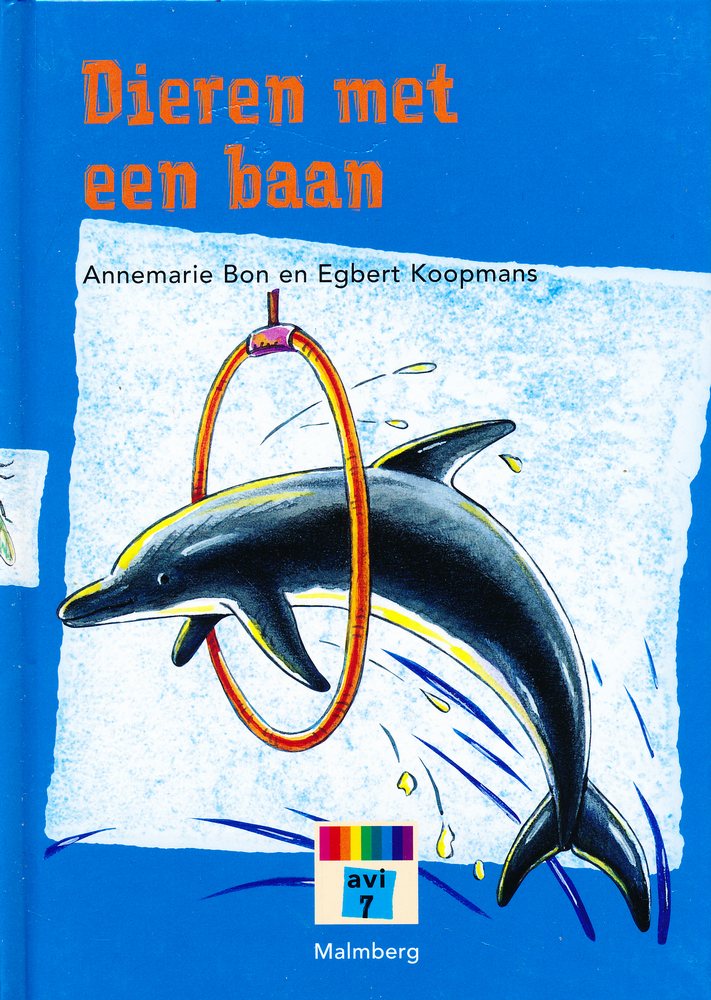 Leeskist vierkant leesboekje Dieren met een baan