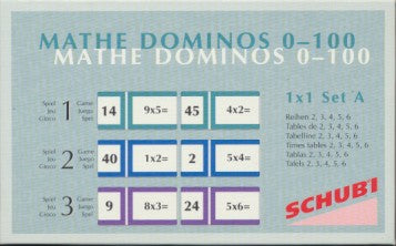 Schubi Domino Tafels 1 x 1 Set A